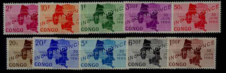 Congo 356-65 MNH Independence SCV3.05