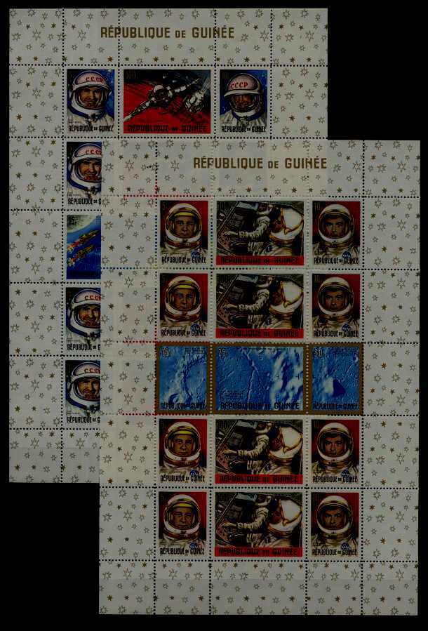 Guinea 387a/393a MNH Space SCV18