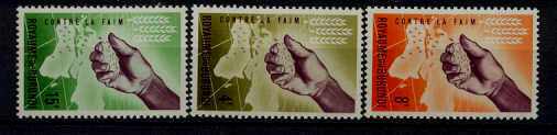 Burundi 42-44 MNH Freedom hunger SCV0.75