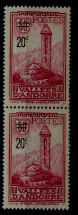 Andorra Fr. 64 unused(no gum) SCV37