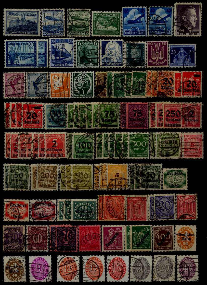 Germany Reich 110 used/mint values pre-1940(4)