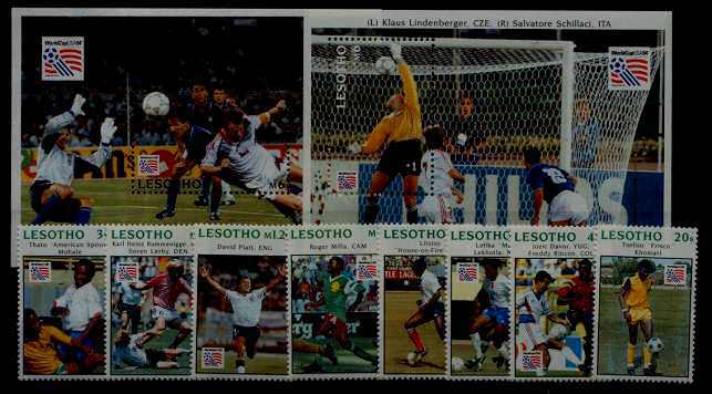 Lesotho 997-1006 MNH Football-94 SCV22.50