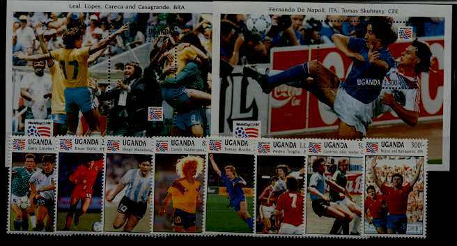 Uganda 1145-54 MNH Football-94 SCV31