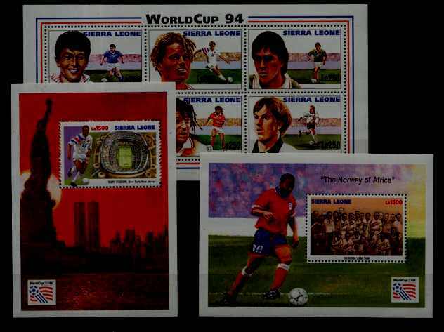 Sierra Leone 1731-33 MNH Football-94 SCV23