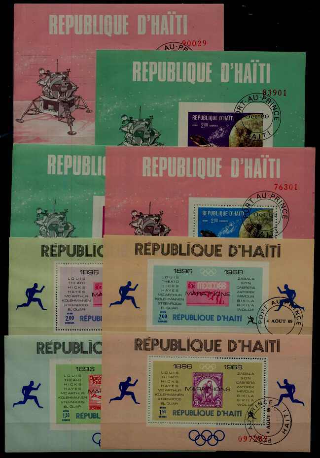 Haiti/ 8 used s/s Space/Olympic