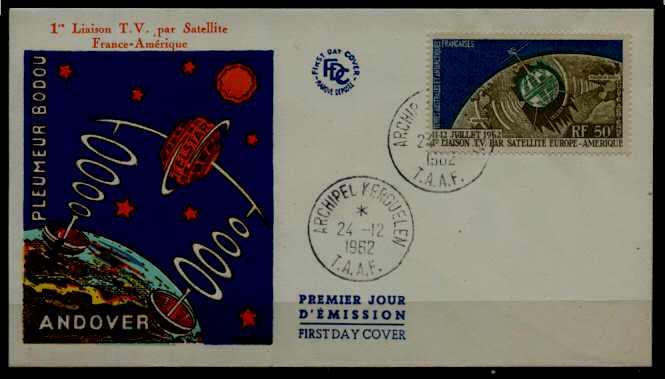 France Antactica C5 FDC Space