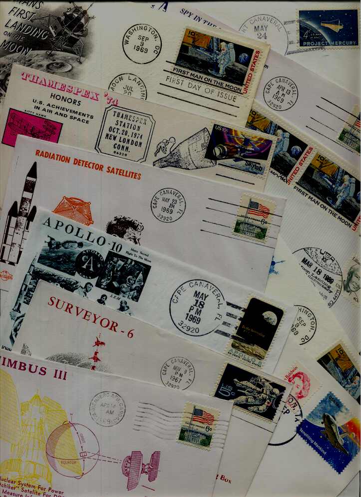 USA 12 covers/cards Space (24)