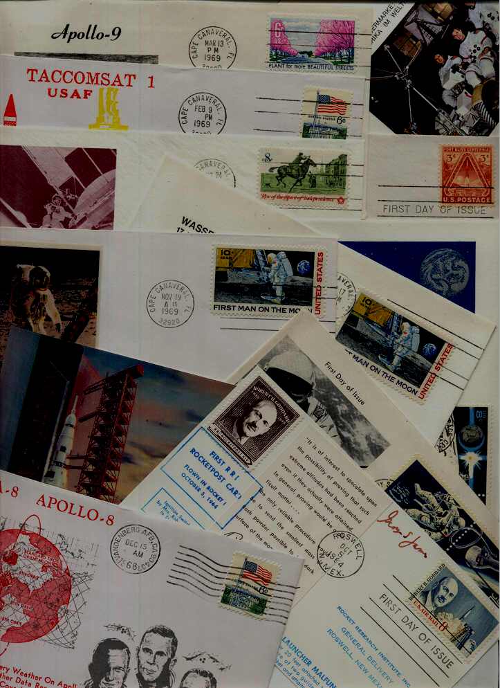 USA 12 covers/cards Space (25)