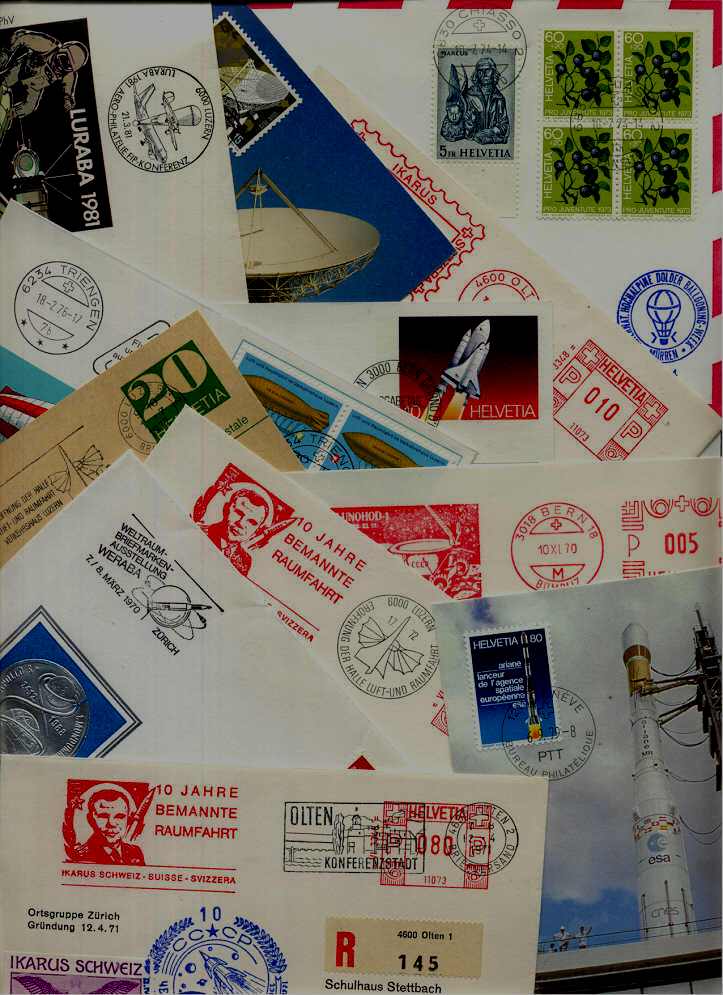 Switzerland 12 covers/cards Space (5)