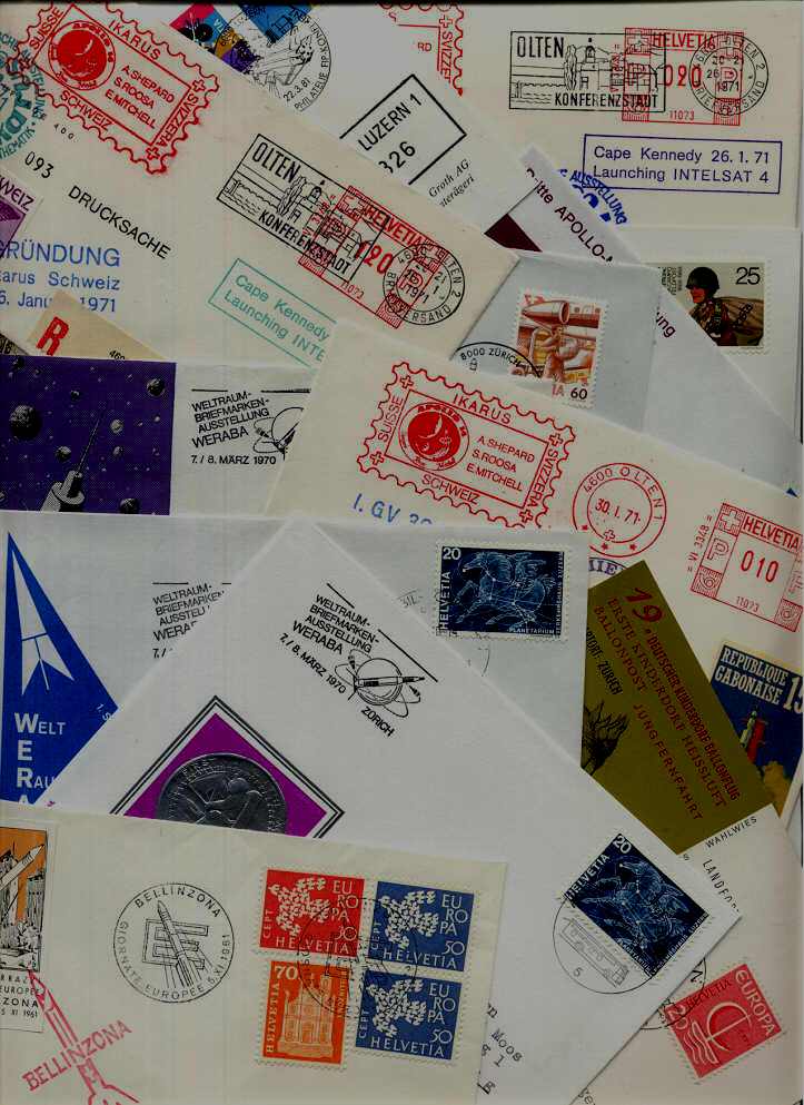 Switzerland 12 covers/cards Space (7)