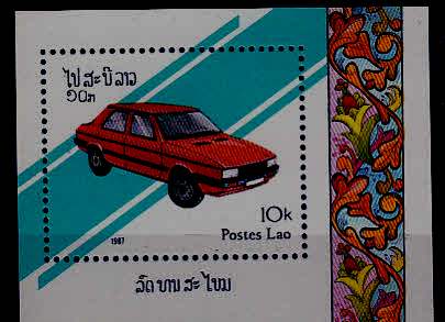 Laos 804 MNH s/s Cars SCV2.10