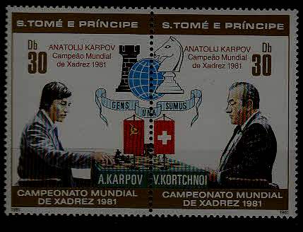 St.Thomas Prince 627 MNH Chess SCV14