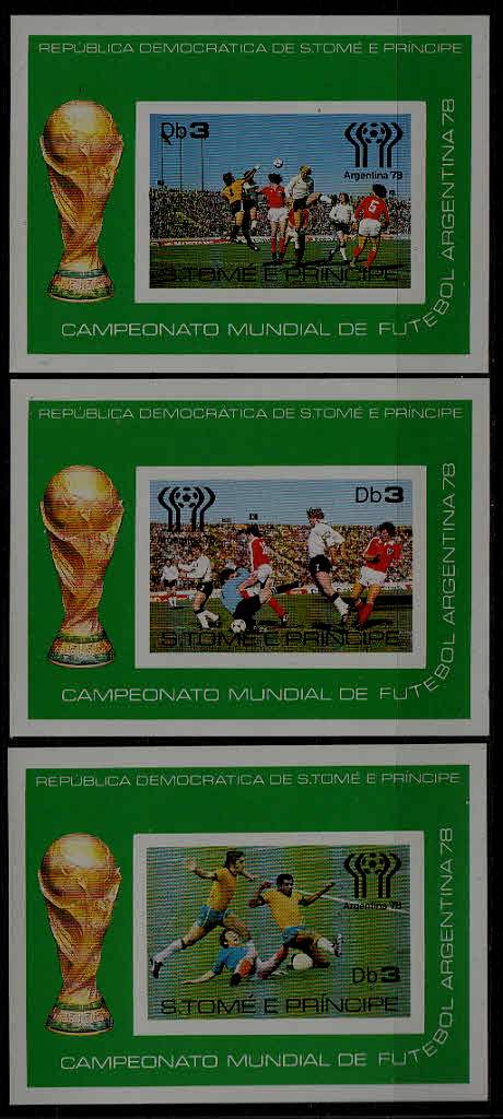 St.Thomas Prince 497/ 3 MNH imperf.s/s Football-78