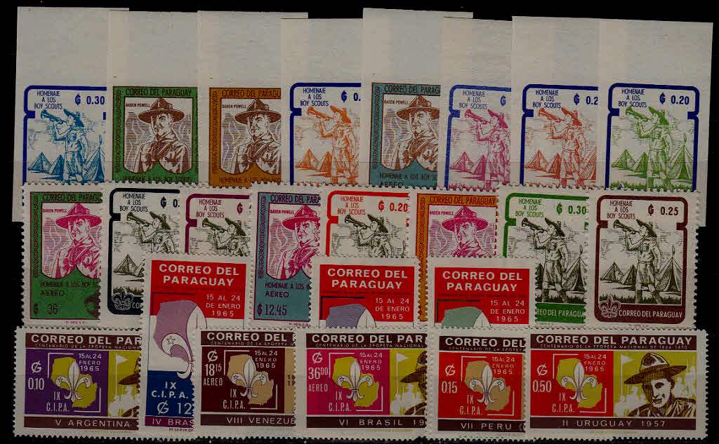 Paraguay MNH lot Scouts SCV35.50