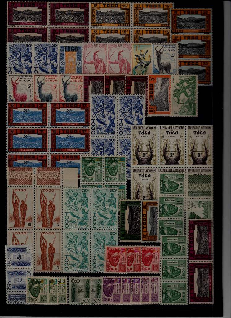 Togo 80 mint values pre-1960 (20)