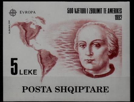 Albania 2423 MNH s/s Europa CEPT-92/Columbus SCV65