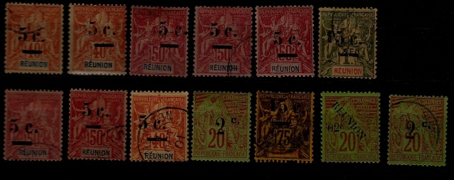 Reunion 53/59/ 13 used/mint values
