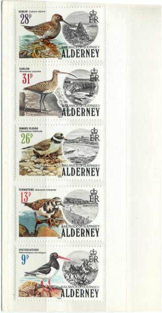 Alderney 13-17 MNH VF Birds
