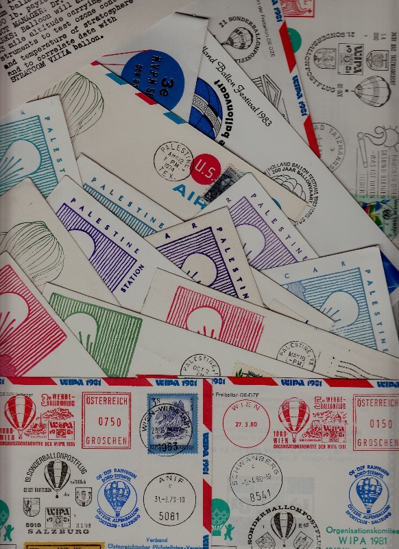 Worldwide 18 covers/cards Balloon mail (4)