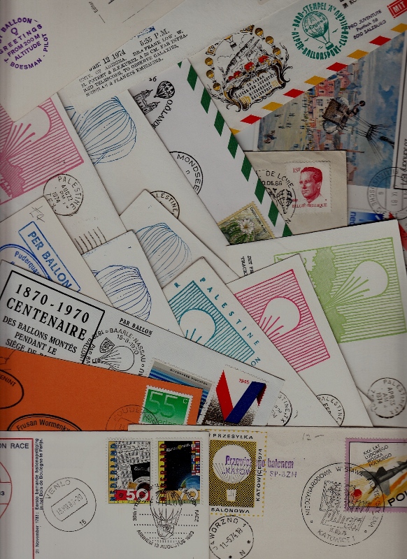 Worldwide 18 covers/cards Balloon mail (5)
