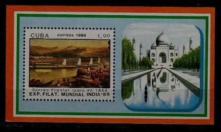 Cuba 3100 MNH s/s India-89 SCV4