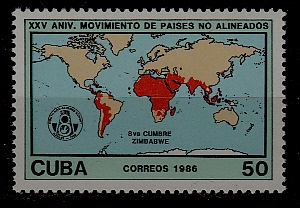Cuba 2880 MNH Map SCV2