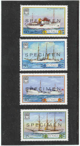 Tuvalu 410-13/MNH VF Ships/specimen