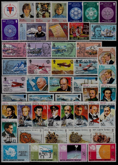 British Antarctica MNH lot/ 48v