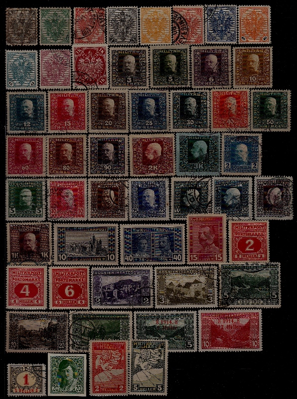 Bosnia 53 mint/used values pre-1920