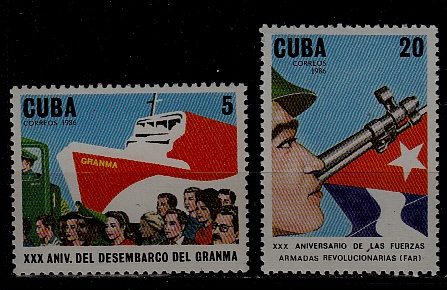 Cuba 2914-15 MNH Ships/Soldier SCV1.95