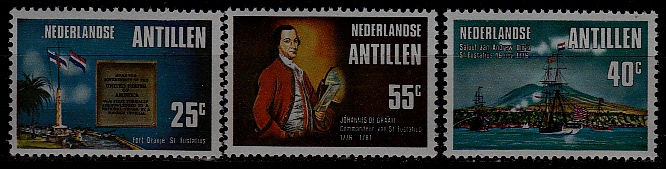Netherlands Antilles 385-87 MNH Oranje memorial SCV1.50