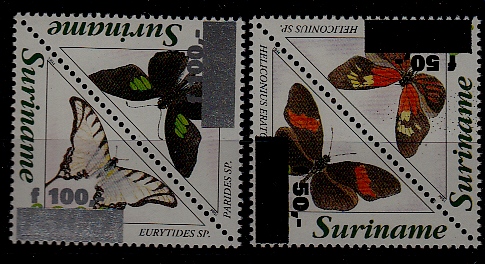Suriname 1088-91 MNH Butterflies SCV8.30