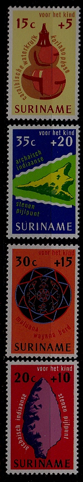 Suriname B222-25 MNH Art  SCV2.55