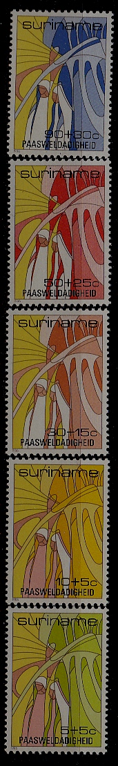 Suriname B336-40 MNH Easter SCV3.85