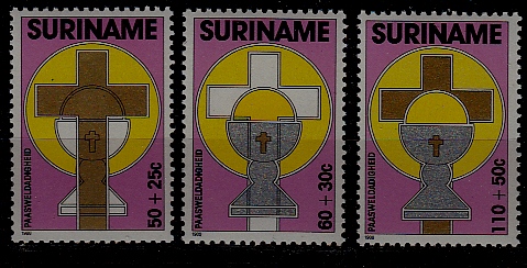 Suriname B363-65 MNH Easter/Cross SCV3.90