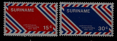 Suriname 397-98 MNH Mail envelope SCV0.70