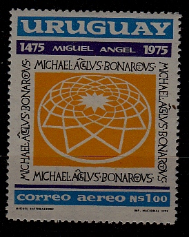 Uruguay C408 MNH Michelangelo SCV1.50
