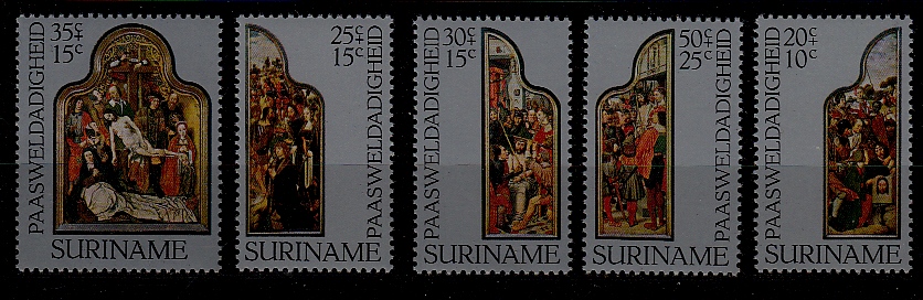 Suriname B236-40 MNH Easter/Painting SCV2.75