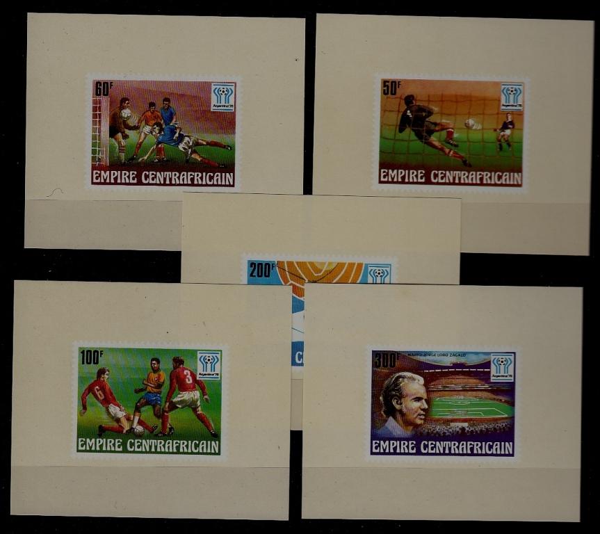Central Africa 303-07 MNH s/s Football-78