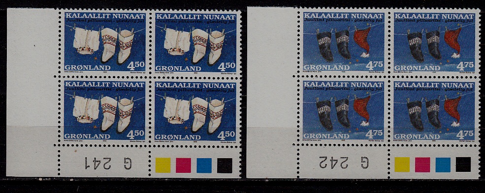 Greenland 342-43 MNH bl.of 4 Christmas SCV18