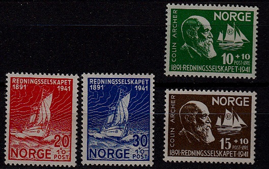 Norway B20-23 MNH Ships SCV14.50
