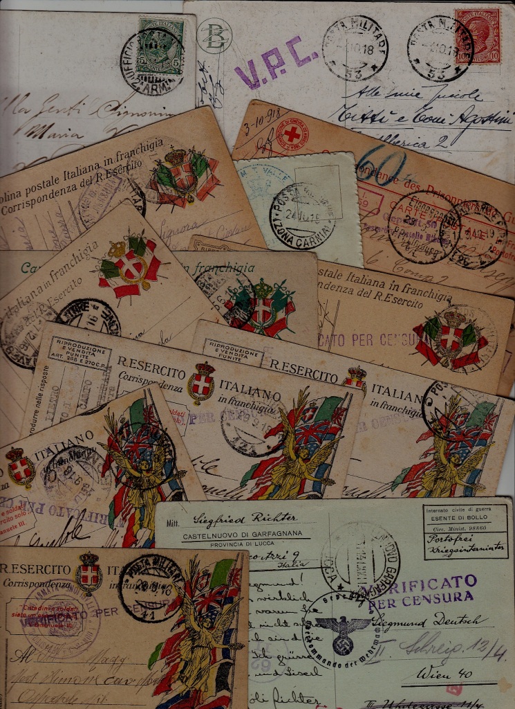Italy 13 cards pre-1942/mostly censored