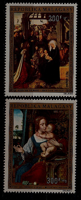 Malagasy C134-35 MNH Painting/Christmas-74 SCV6.75