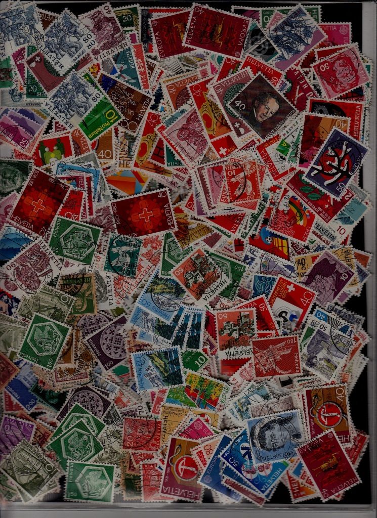 Switzerland 1000+ used stamps (277)