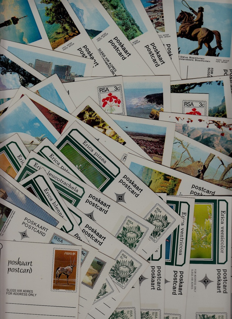 South Africa 68 unused pre-stamped cards