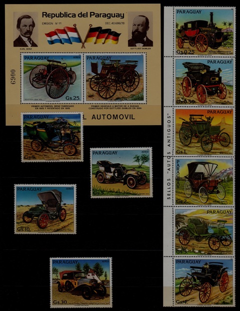 Paraguay 2081-85A MNH Cars SCV29