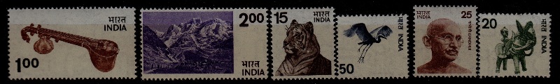 India 671/83/ 6 MNH values SCV24.90
