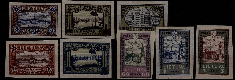 Lithuania 256-63 imperf. unused(no gum) SCV32.25