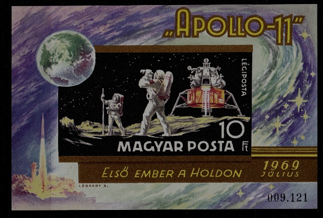 Hungary C295 MNH imperf. s/s Space SCV35