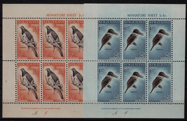New Zealand B59a-60a MNH m/s Birds SCV30